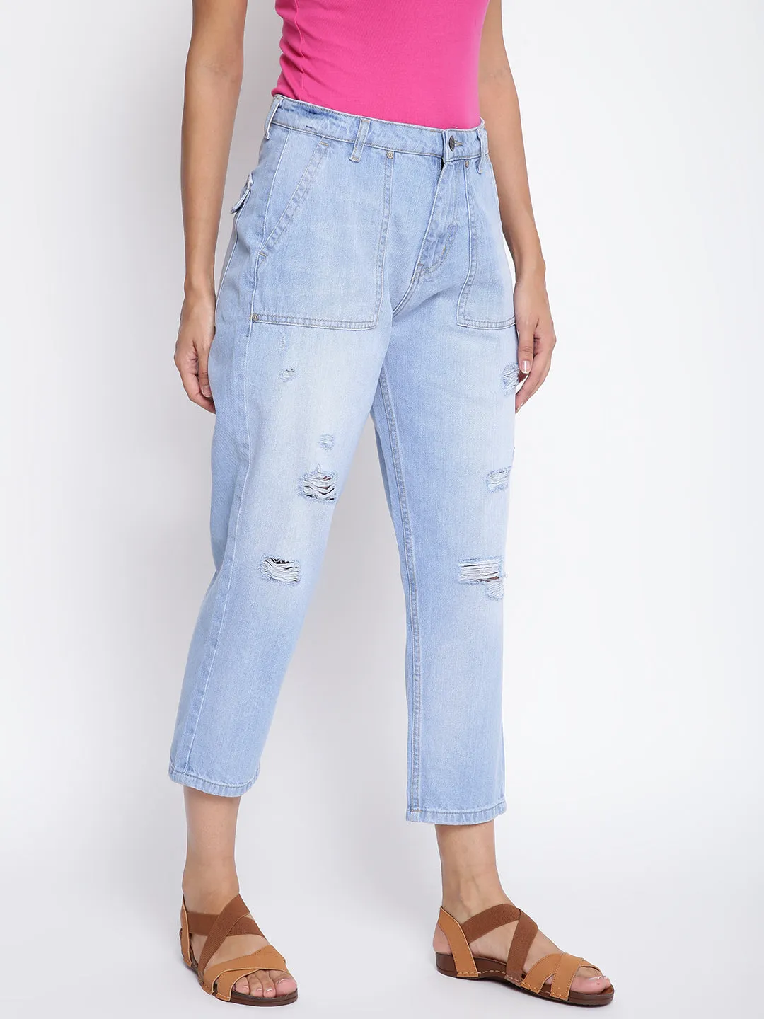 Women Distressed Denim Jeans