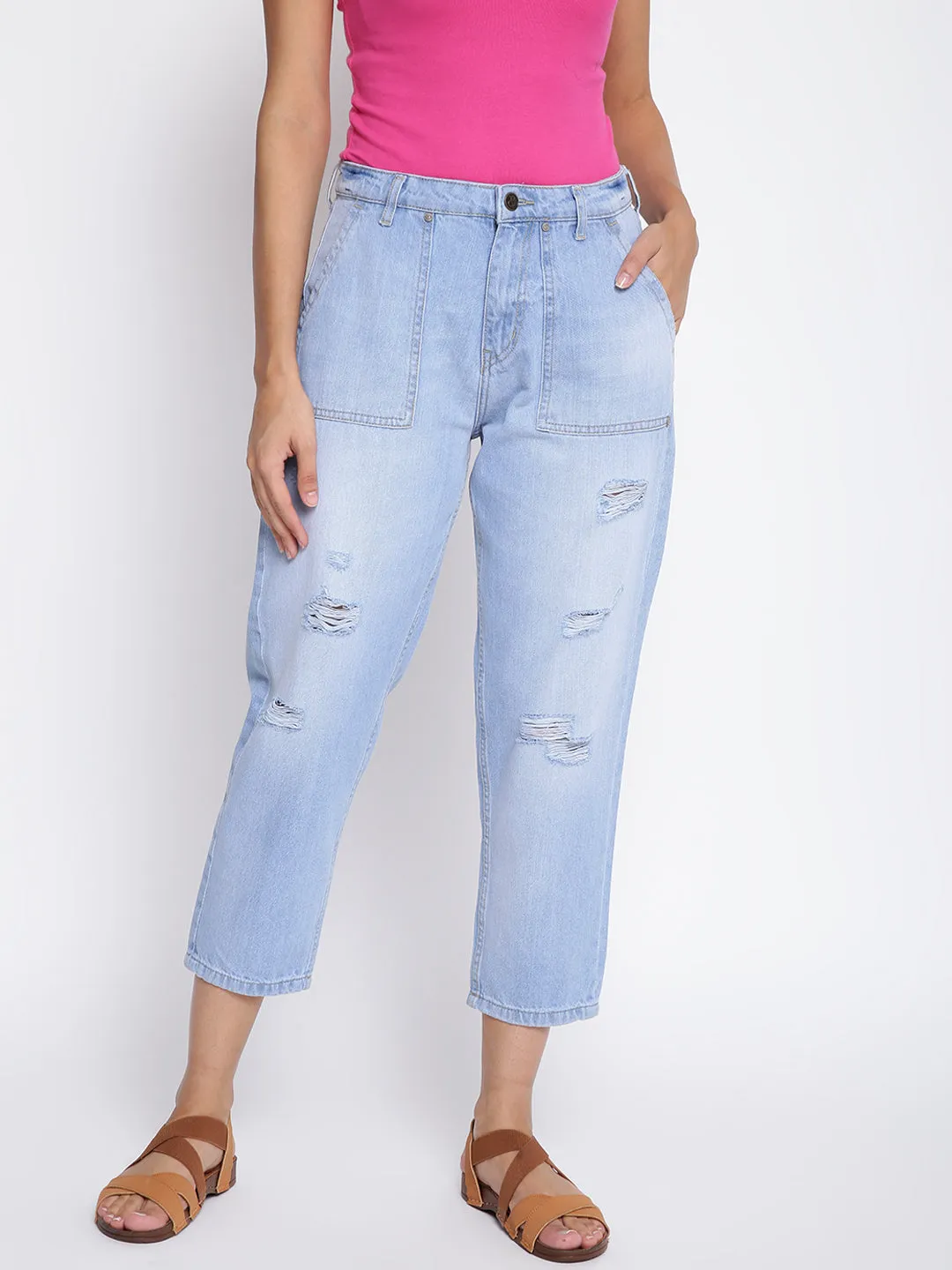 Women Distressed Denim Jeans